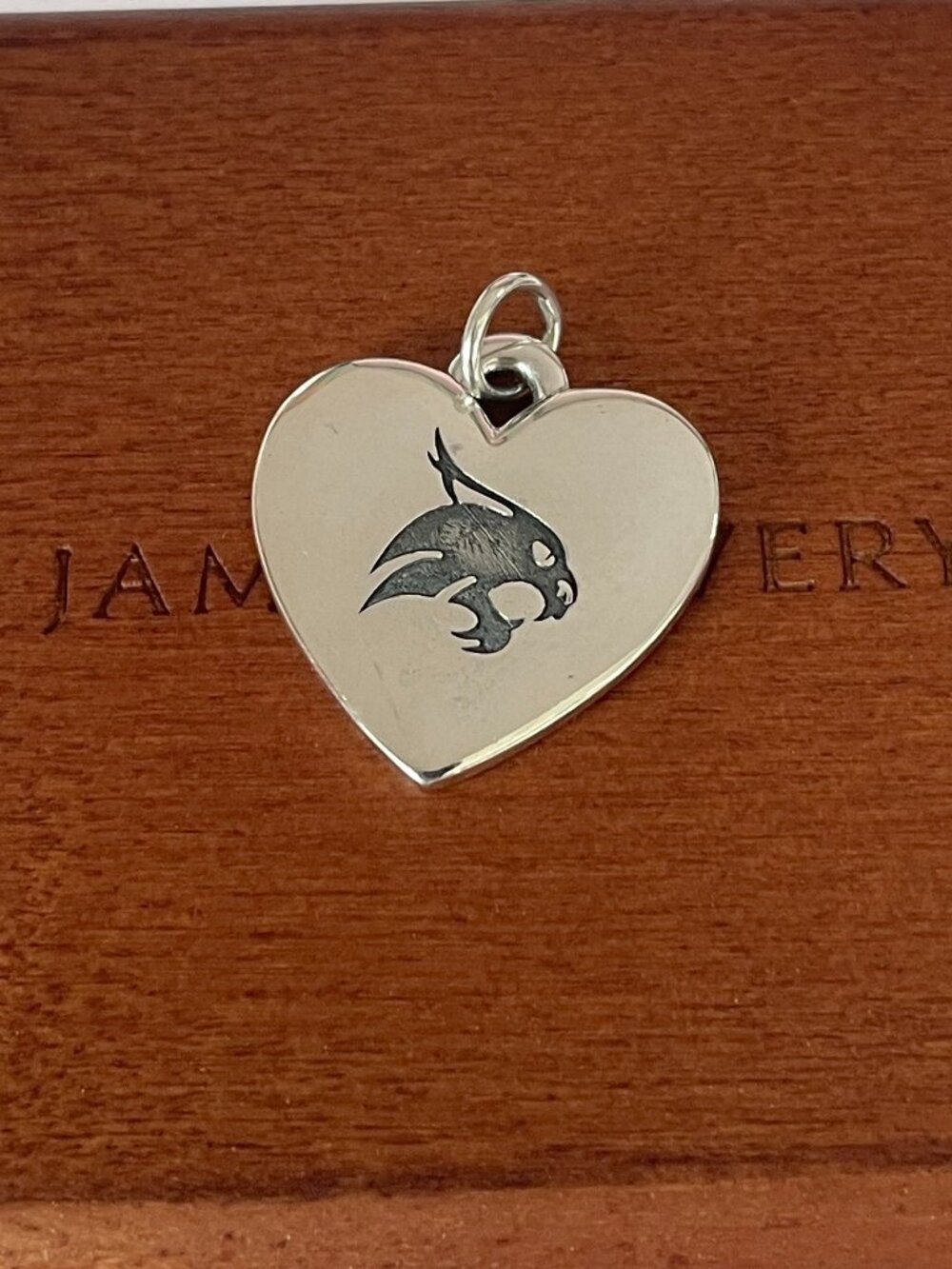 James Avery Texas Christian/Tech/State University Classic Heart Charm